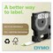 DYMO 0.5 in. x 23 ft. D1 High-Performance Polyester Removable Label Tape - Black on White